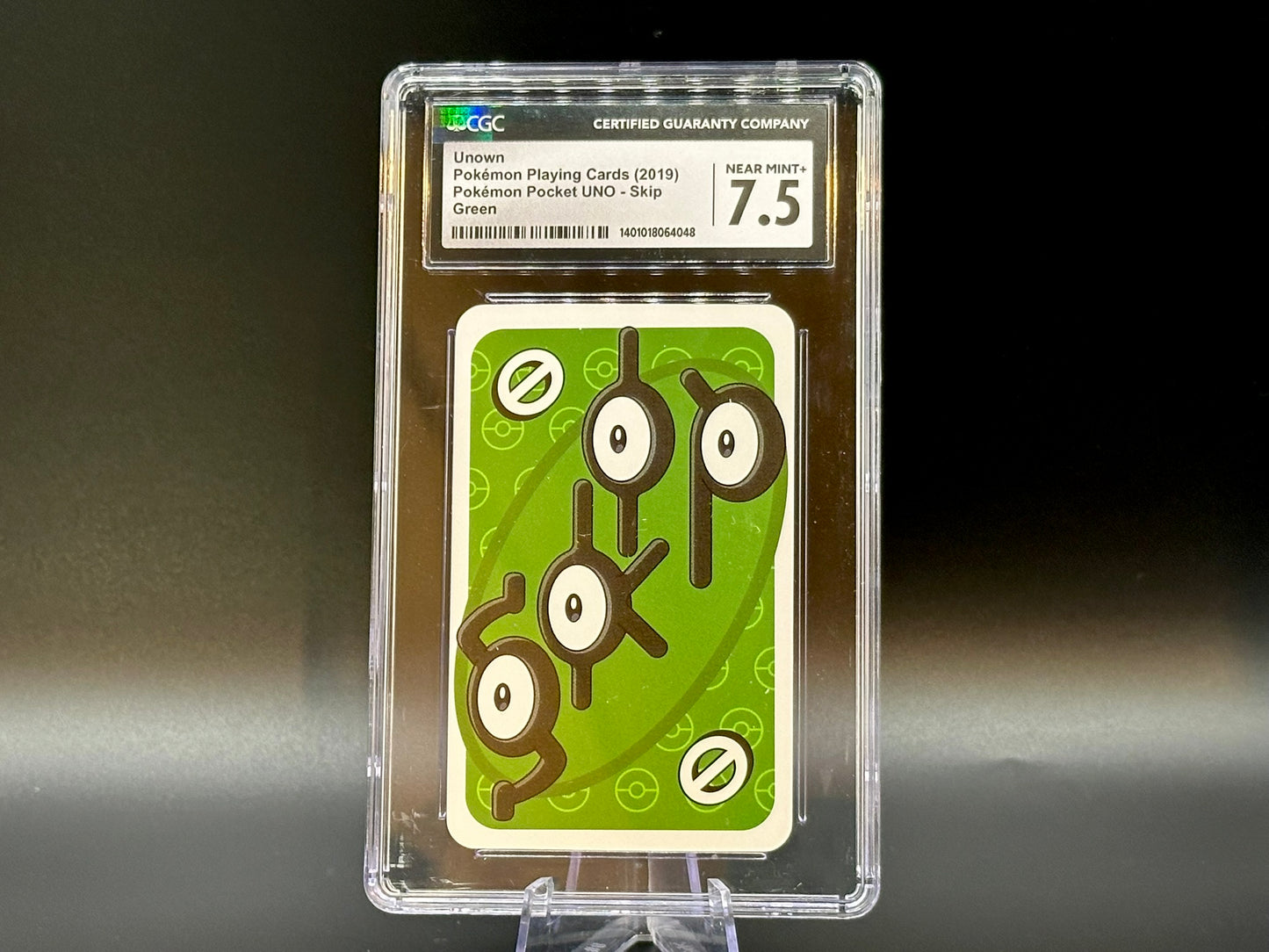 Graded Unown - Skip Green - Pokémon Pocket UNO - 2019 - CGC 7.5