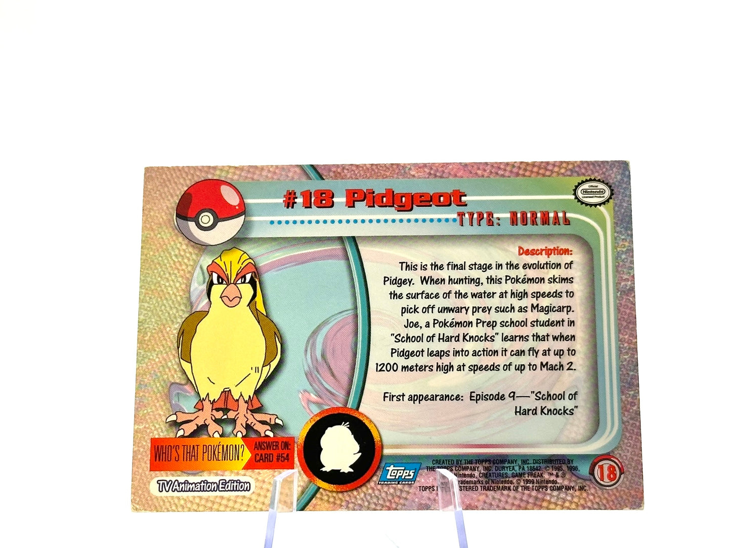 Pidgeot - 18 - Topps - 1999 - Vintage