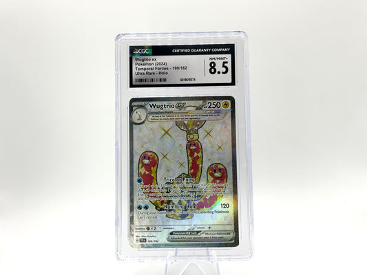 GRADED - Wugtrio ex - Temporal Forces 190/162 - 5ban Graphics - CGC 8.5