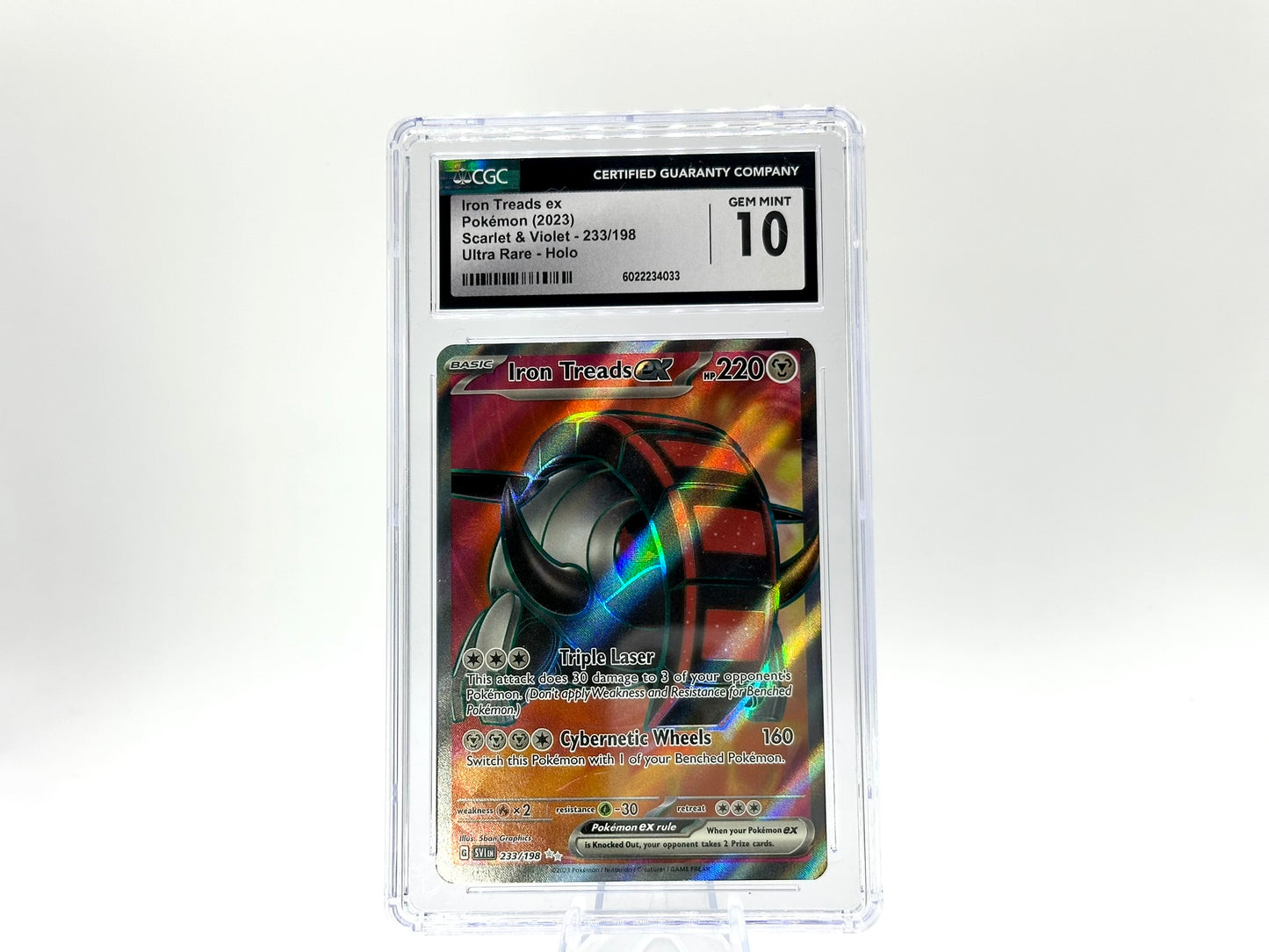 GRADED - Iron Treads ex - Scarlet & Violet 233/198 - 5ban Graphics - CGC 10