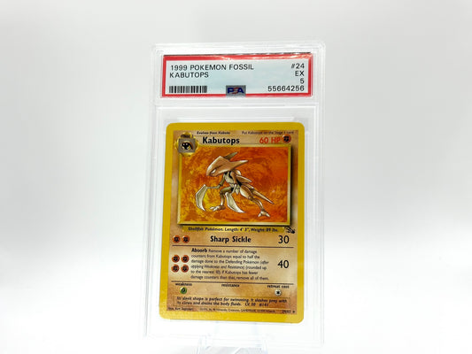 GRADED - Kabutops - Fossil 24/62 - Sugimori - PSA 5