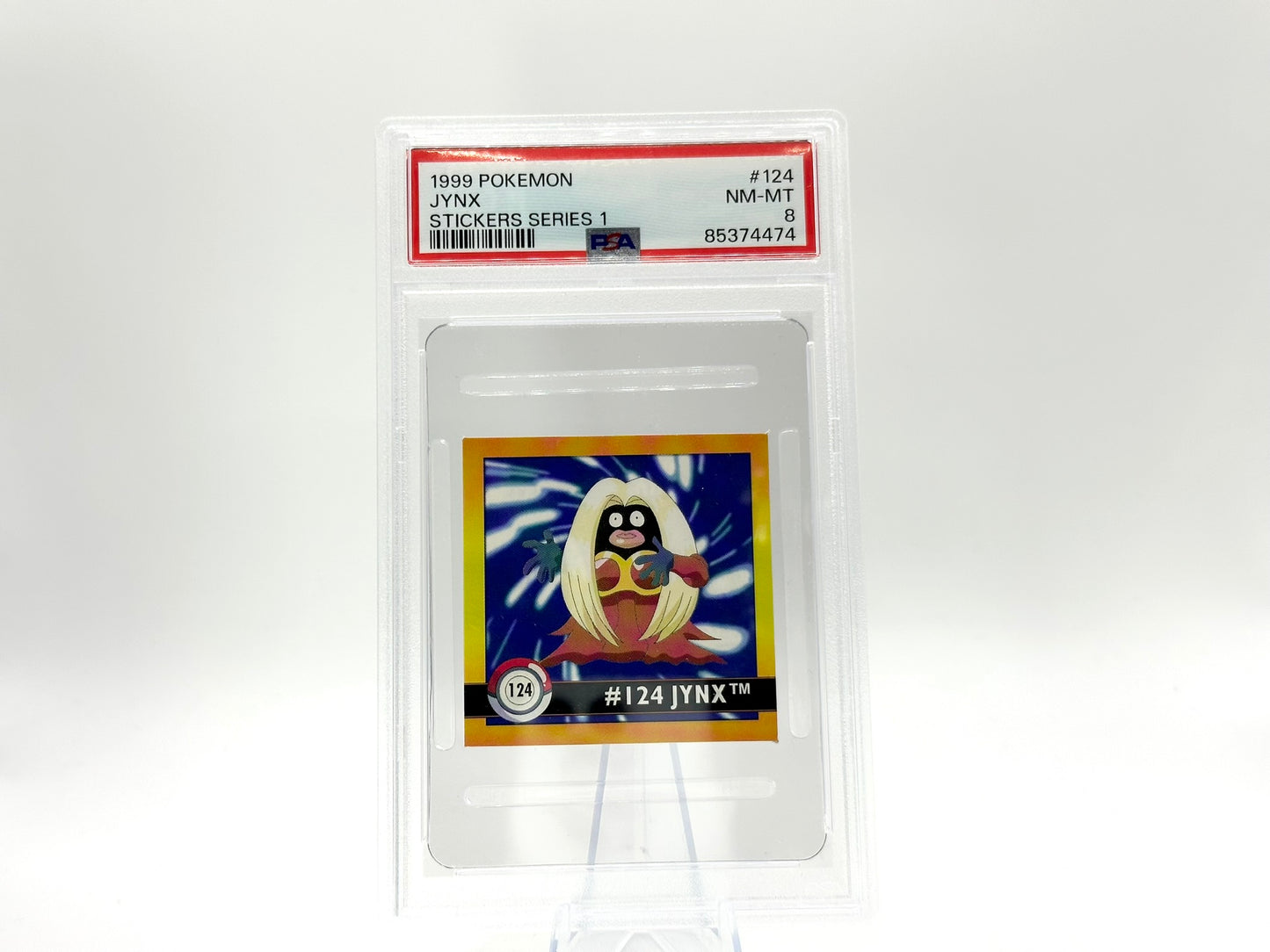 GRADED - Jynx - Pokémon Stickers Series 1 124 - PSA 8