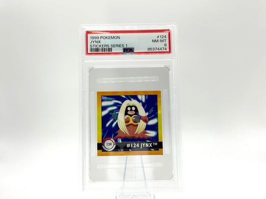 GRADED - Jynx - Pokémon Stickers Series 1 124 - PSA 8