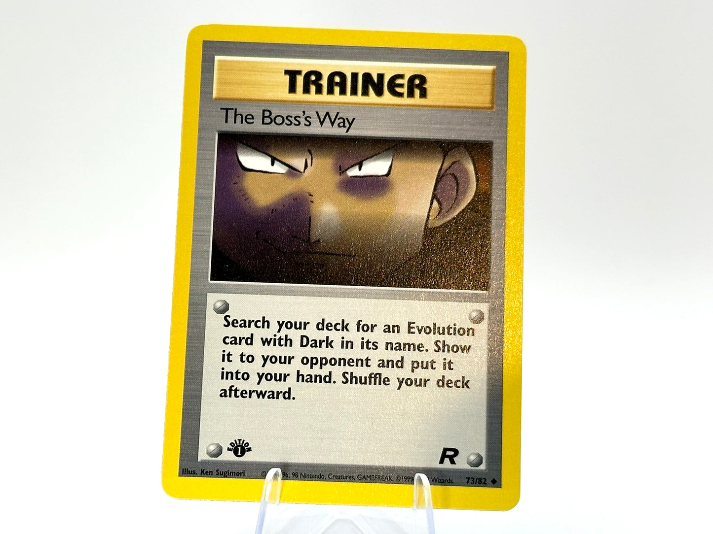 1st Edition - The Boss's Way - Team Rocket 73/82 - WOTC - - Sugimori