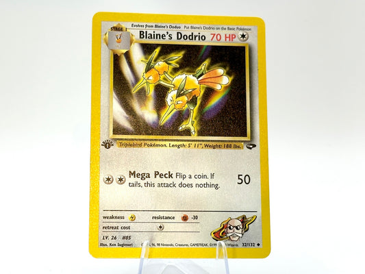 1st Edition - Blaine's Dodrio - Gym Challenge 32/132 - WOTC - - Sugimori