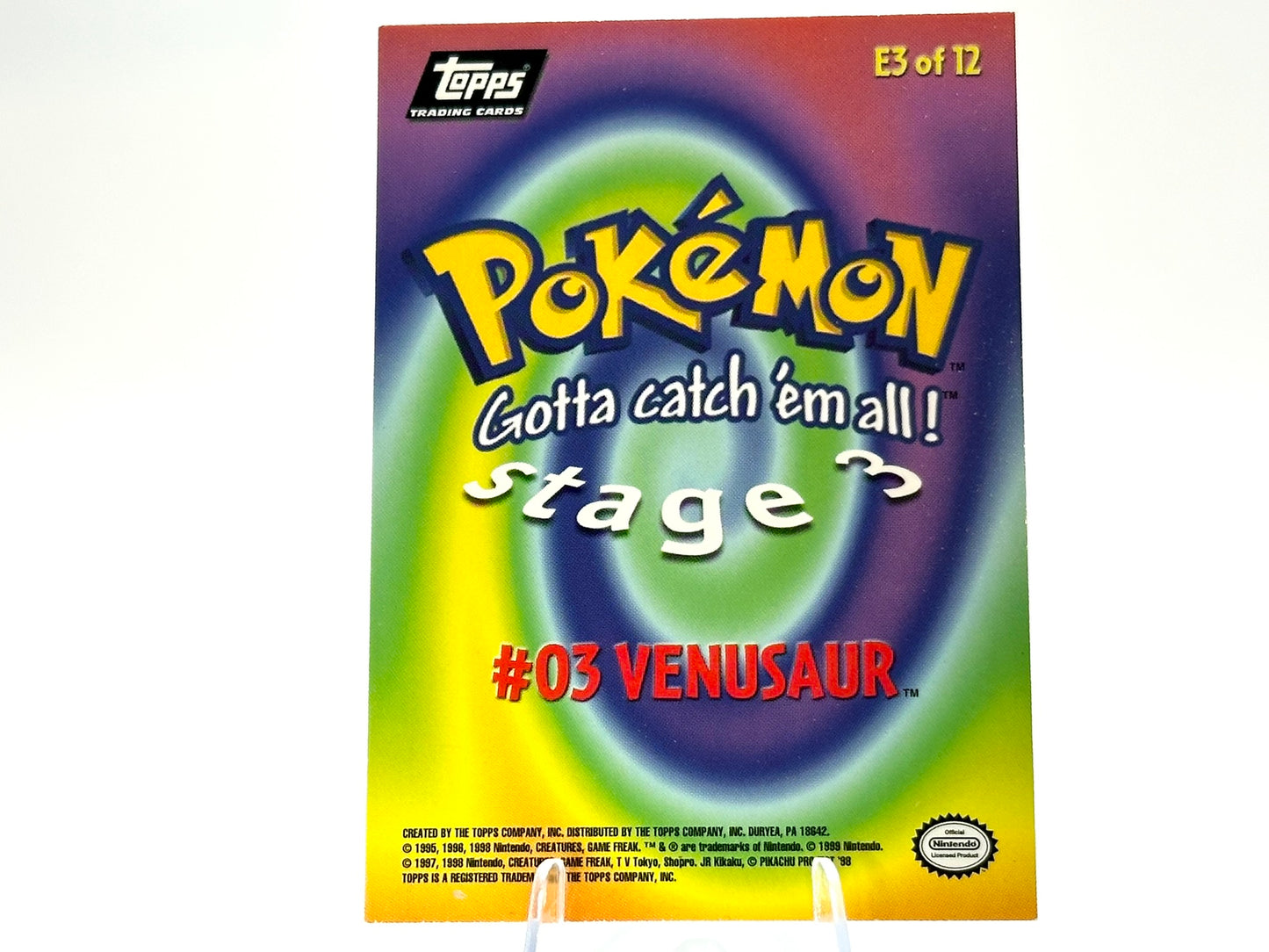 Venusaur - 03 - Movie Topps - 1999 - Vintage