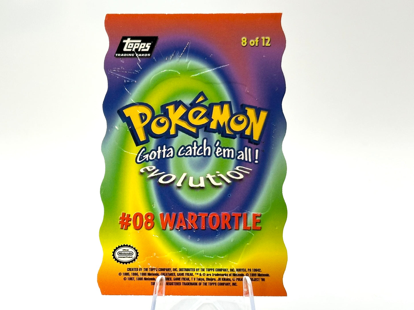 Wartortle - die cut - embossed card TOPPS Vintage