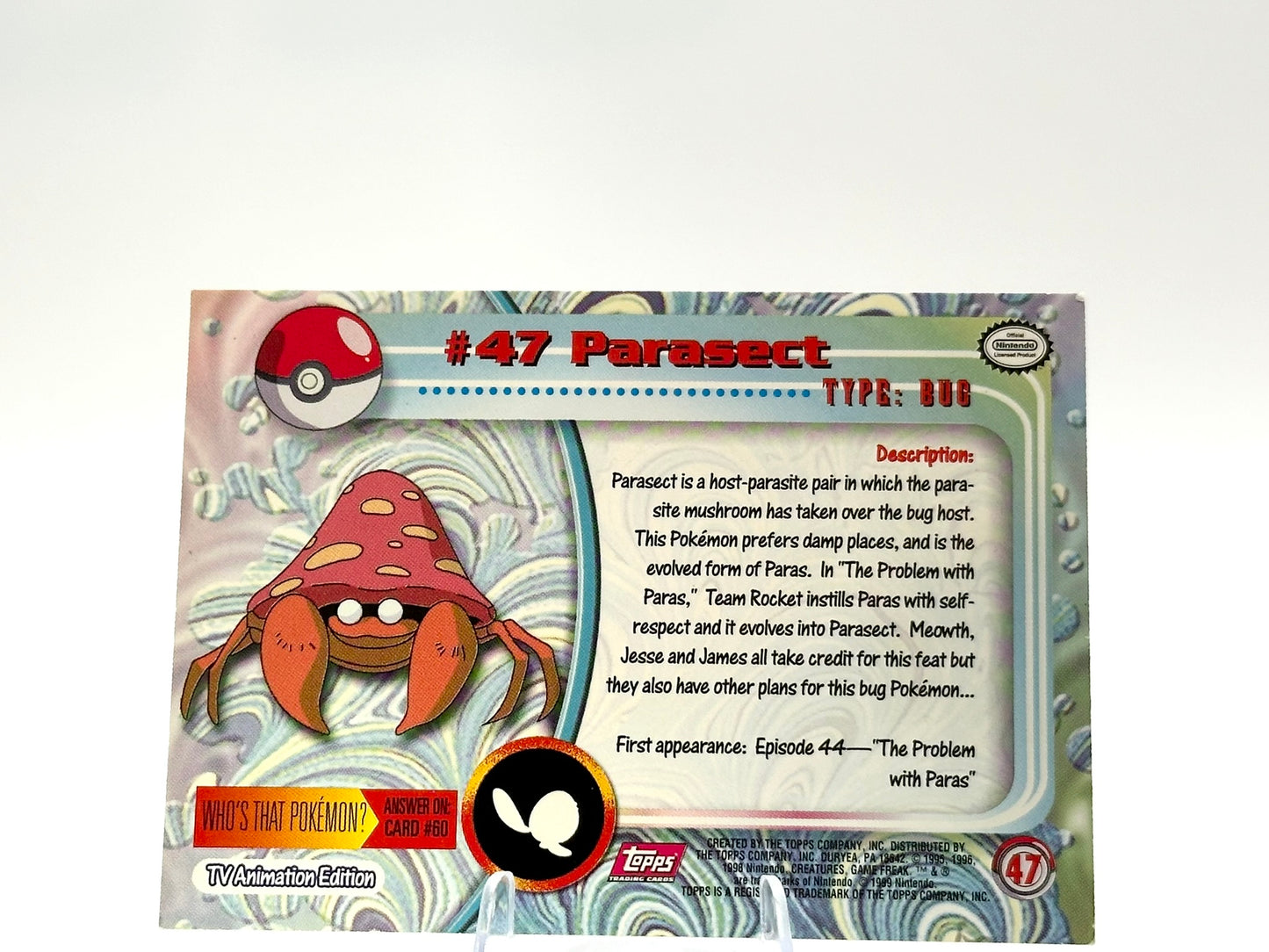 Parasect - Topps Pokemon