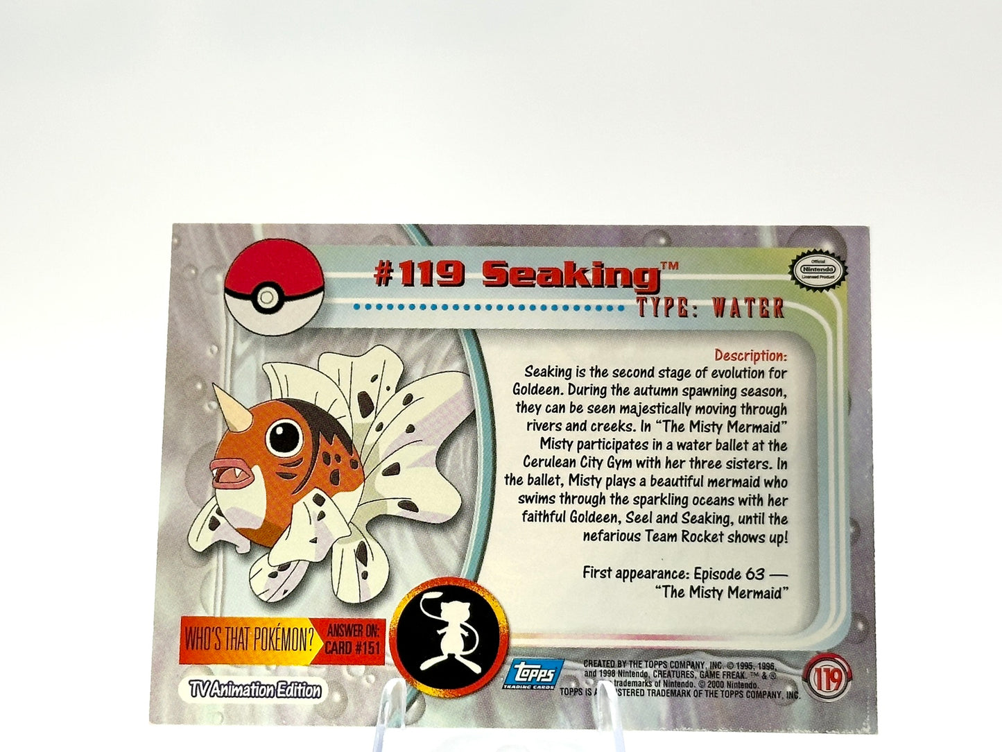 Seaking - Topps Pokemon