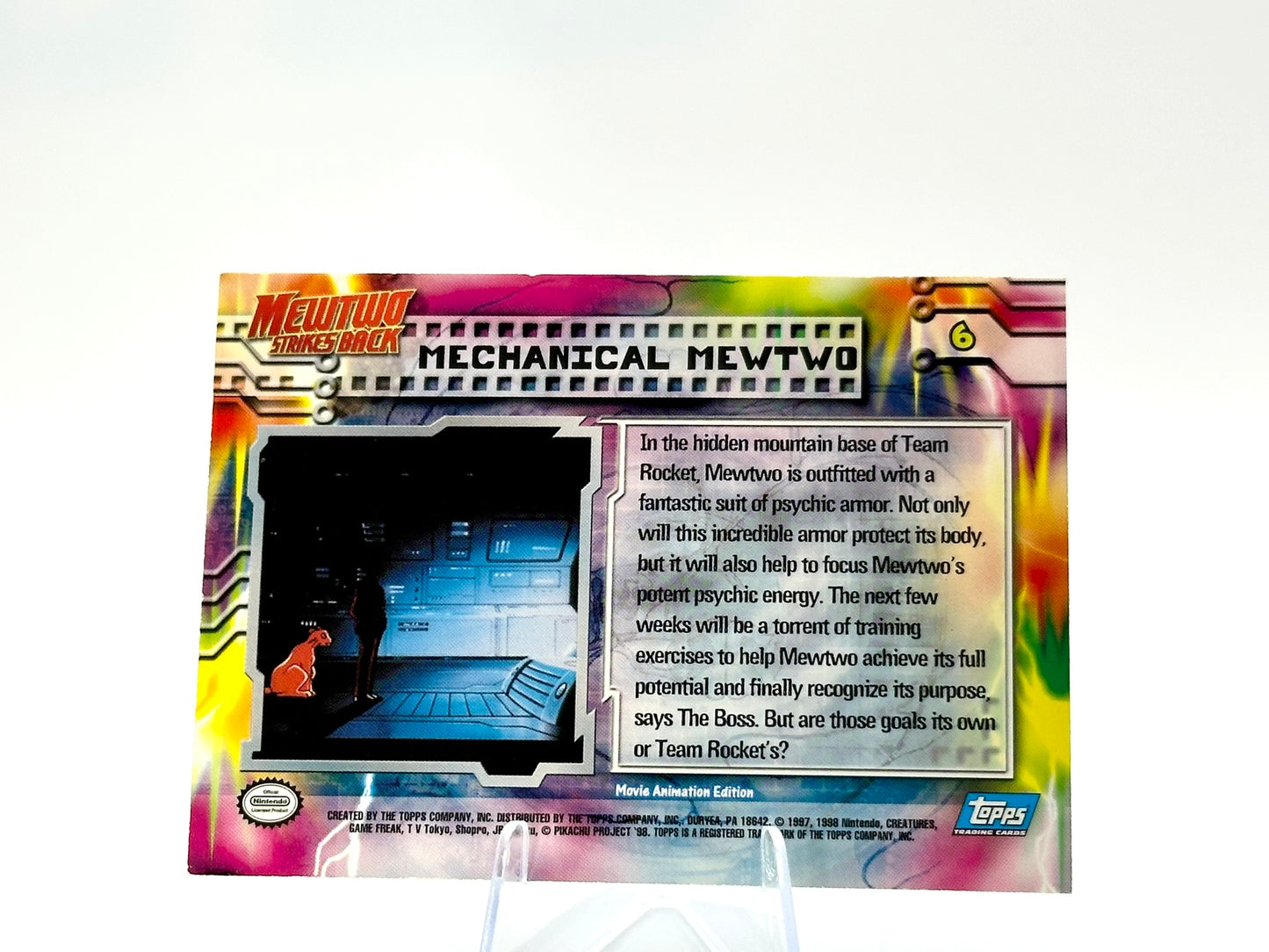 Mechanical Mewtwo - RAINBOW FOIL - Topps - Vintage