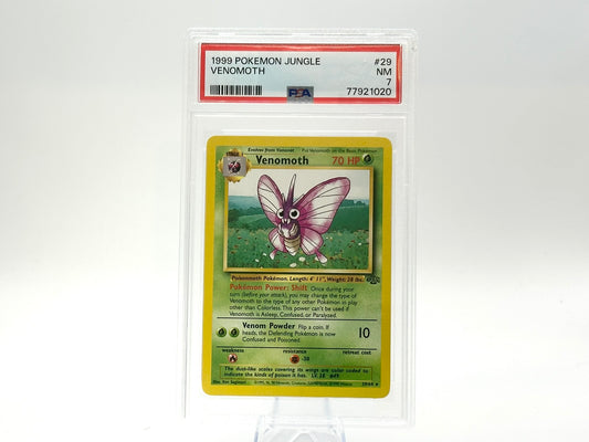 GRADED Venomoth - Jungle 29/64 - WOTC - Vintage - Sugimori PSA 7