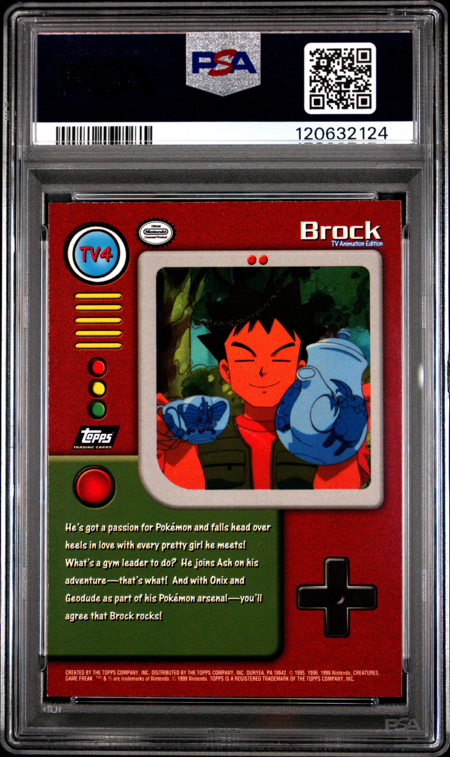 Graded Brock (TV4) Topps Series 1 Character Cards - PSA 9
