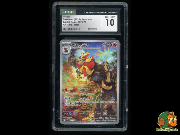 Graded Pyroar (077/073) Triplet Beat - CGC 10 - Jap