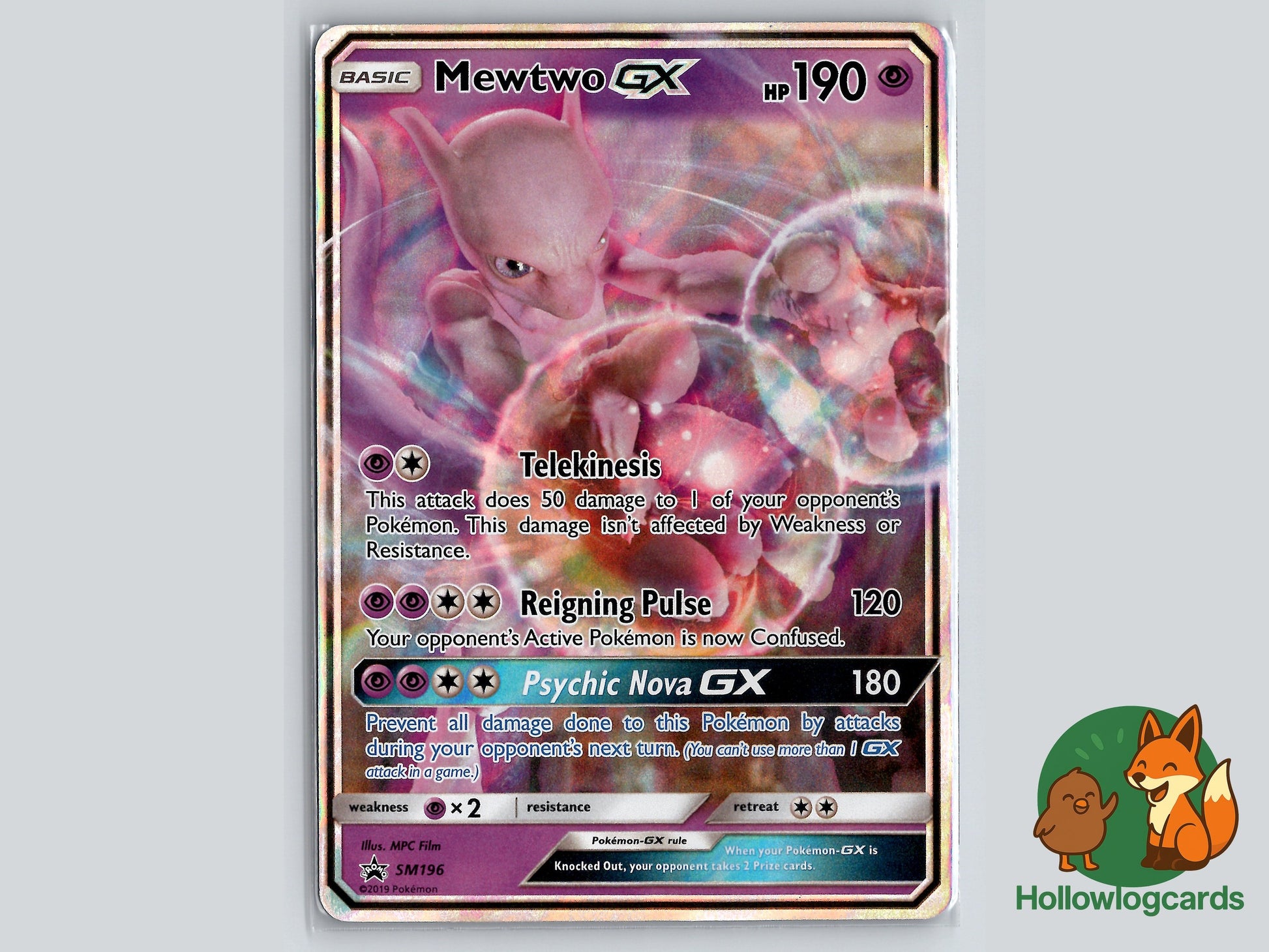 Image of Mewtwo-GX Sun and Moon Promos (SMP) #SM196