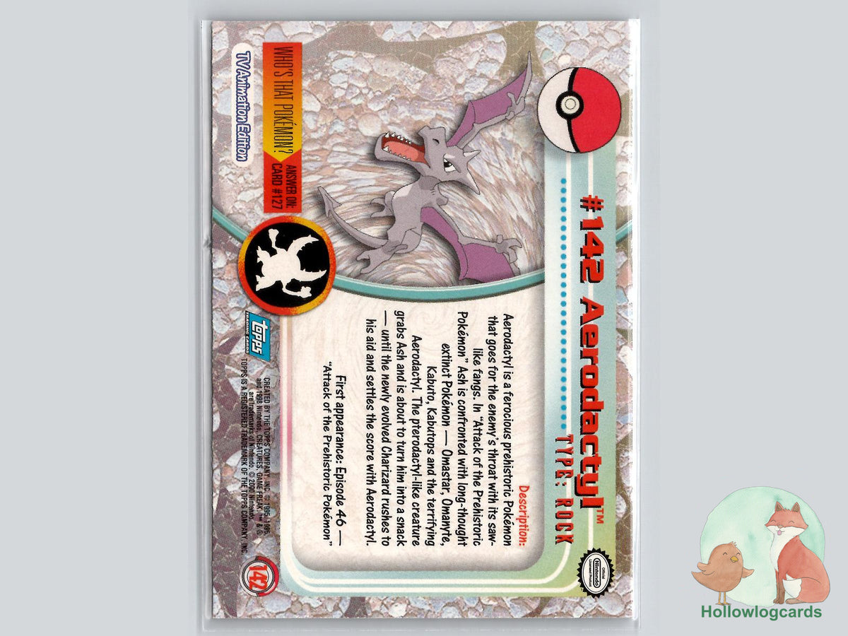 Aerodactyl (#142) - Topps Trading Cards Series 3