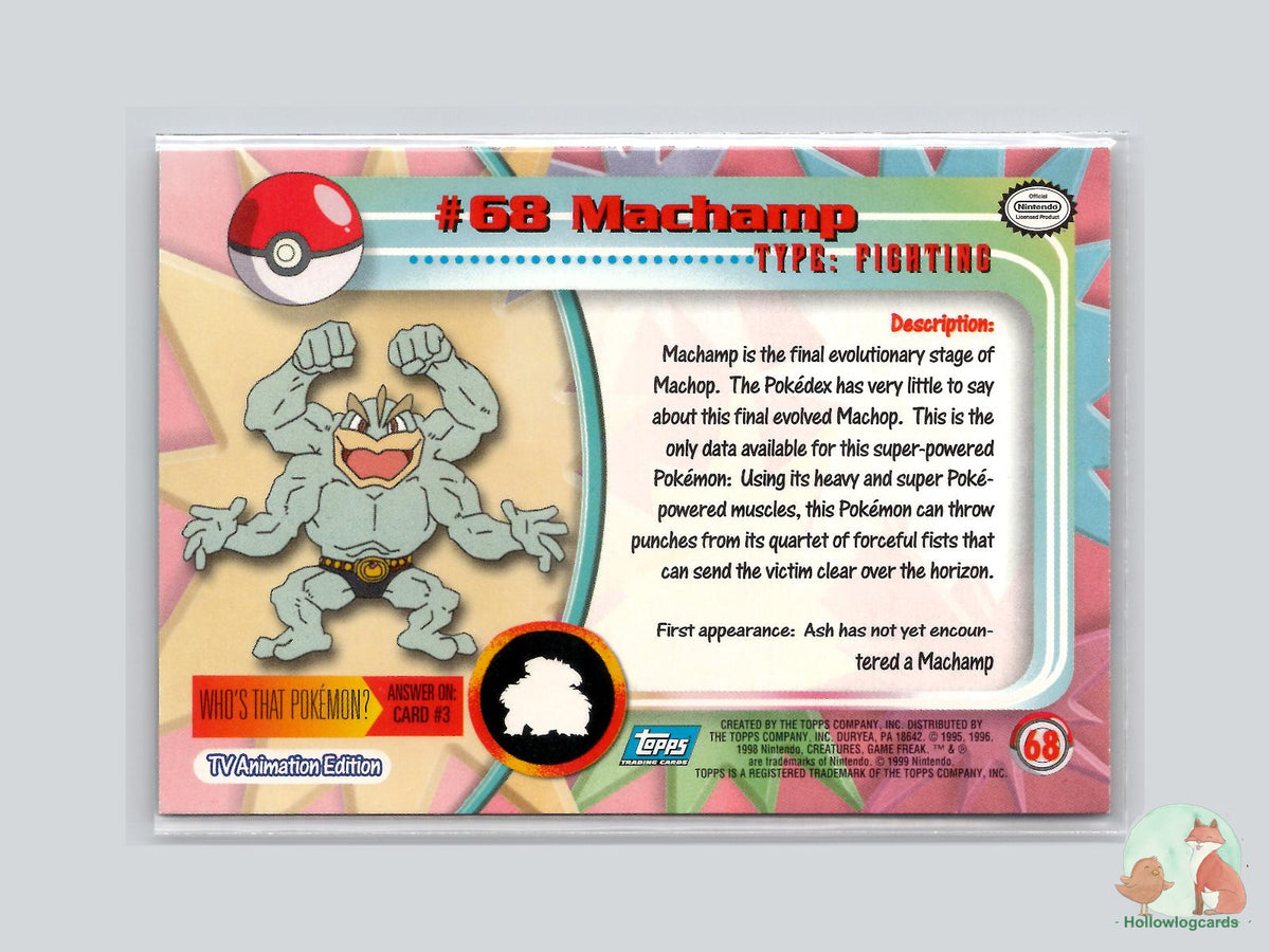 Machamp (#68) - Topps Trading Cards Series 1