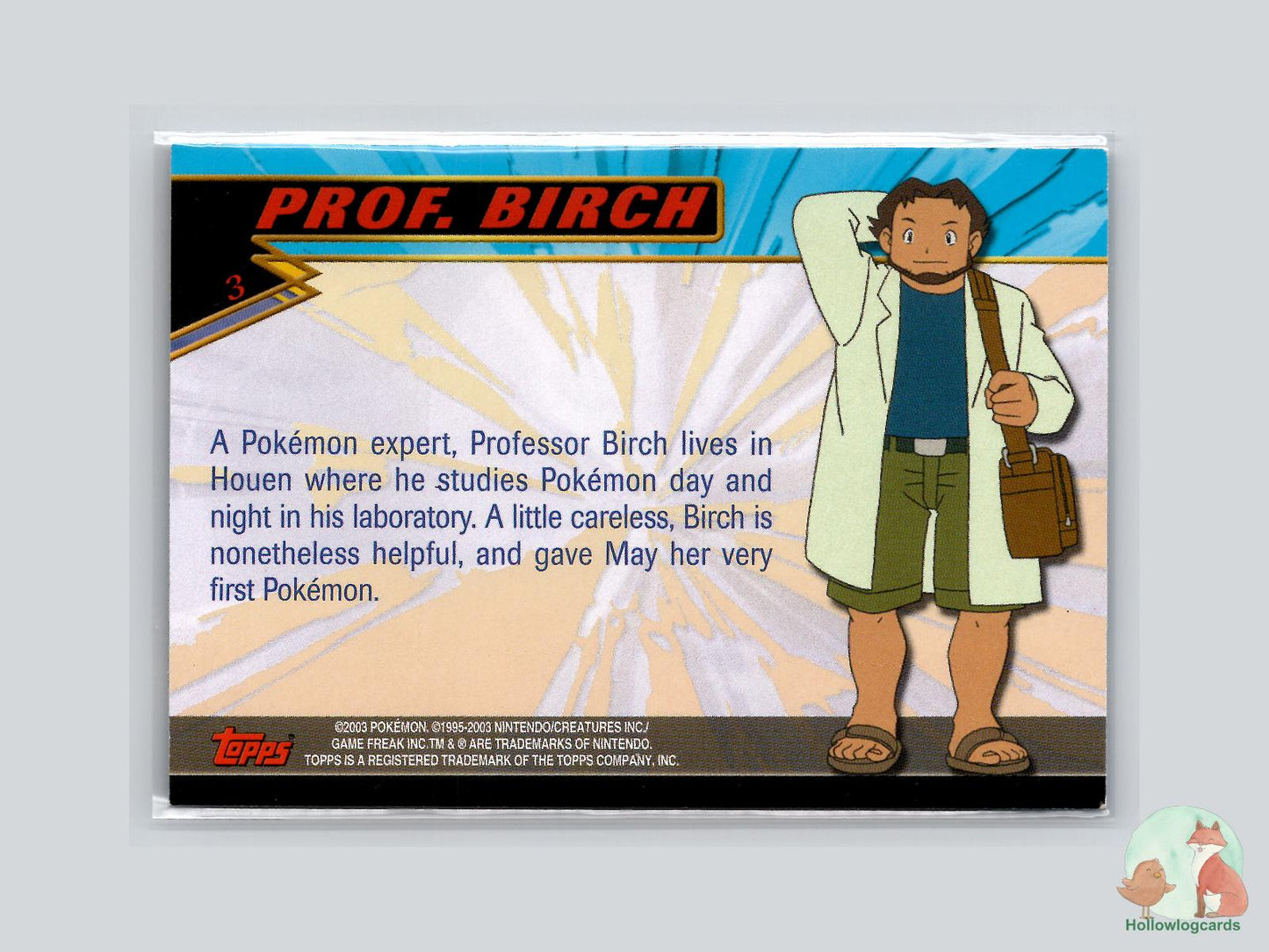 Prof. Birch (#3) - Topps Advanced Trading Cards