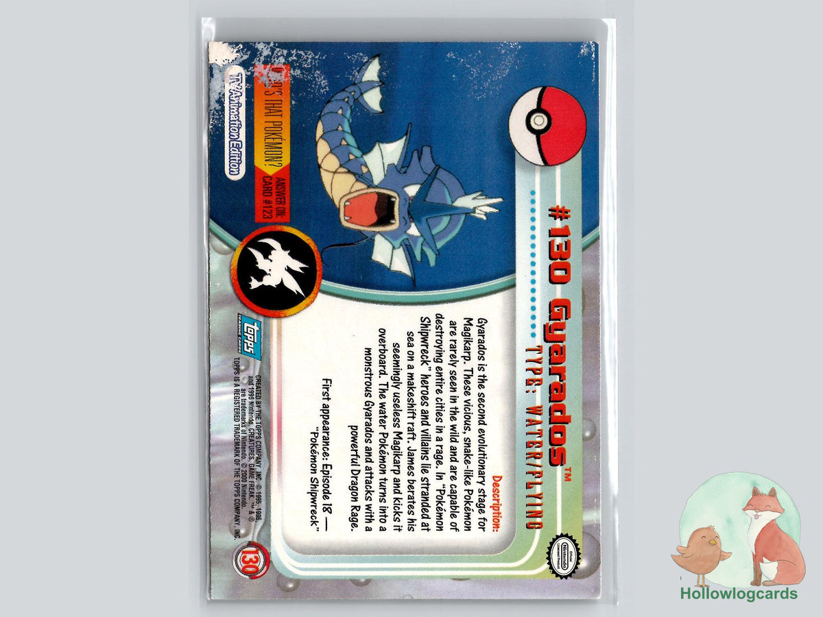 Gyarados (#130) - Topps Trading Cards Series 3 - HP/DMG