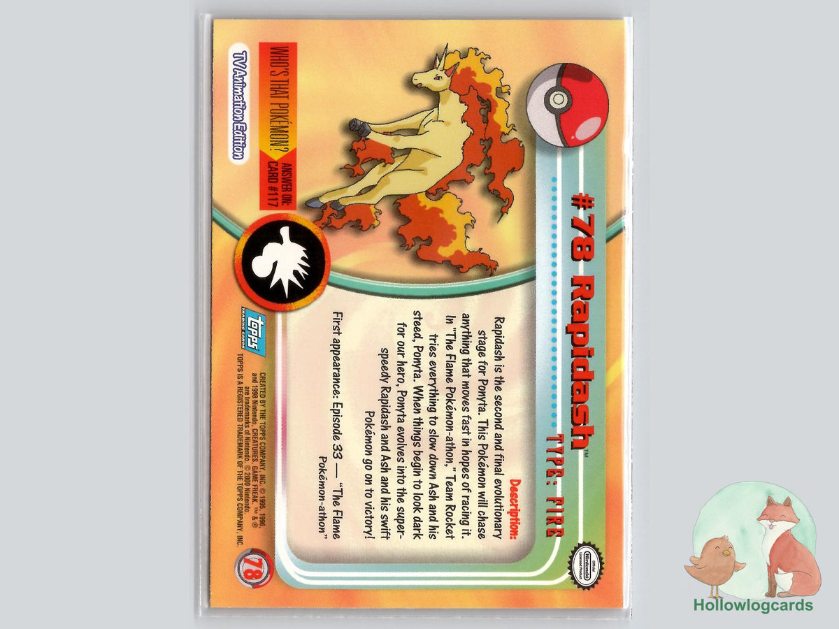 Rapidash (#78) - Topps Trading Cards Series 2
