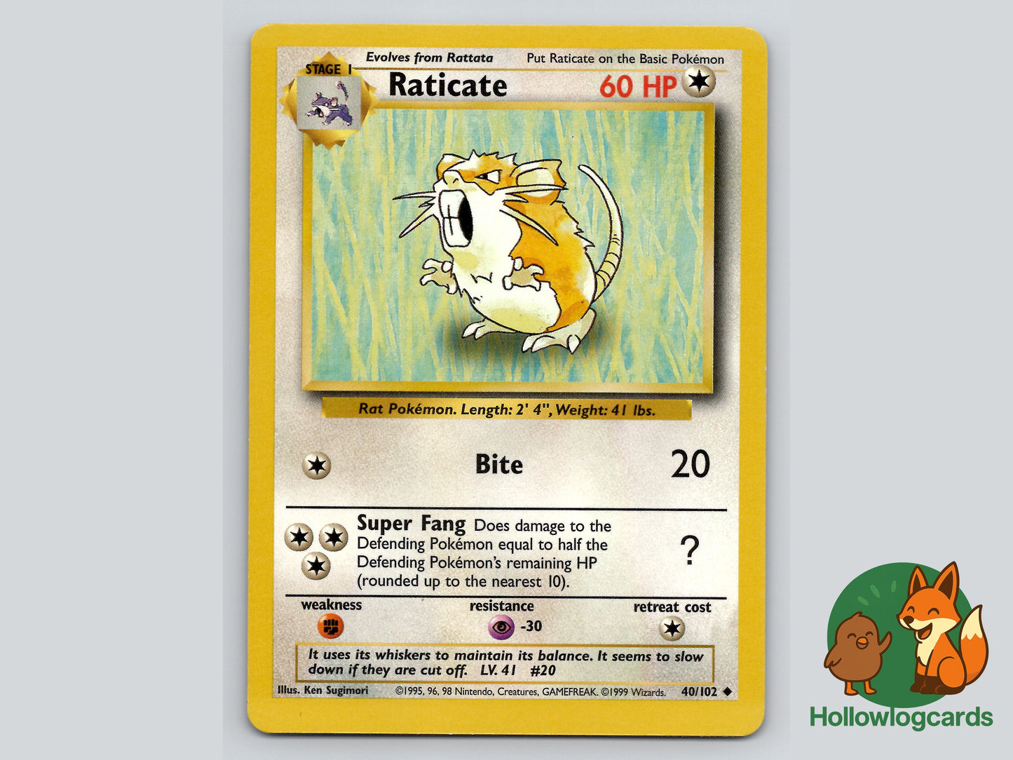 Image of Raticate Base Set 2 (B2) #58