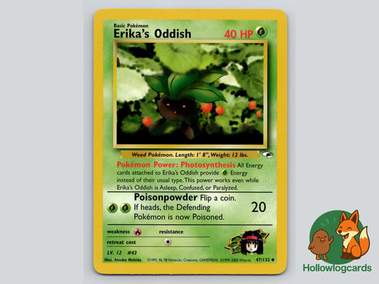 Image of Erikas Oddish Gym Heroes (G1) #47