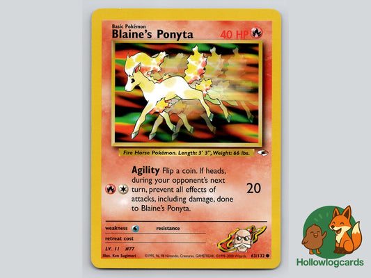 Image of Blaines Ponyta Gym Heroes (G1) #63