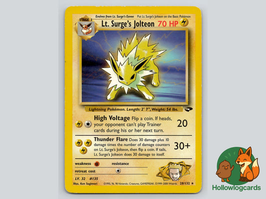 Image of Lt. Surges Jolteon Gym Challenge (G2) #28