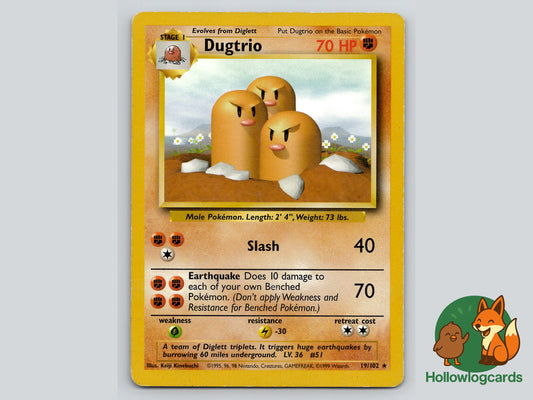 Image of Dugtrio Base Set (BS) #19