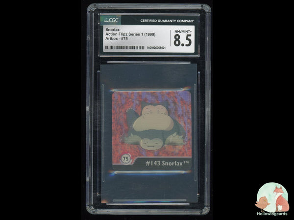 Graded Snorlax (75) Action Flipz Series 1 - CGC Nm/Mint+ 8.5