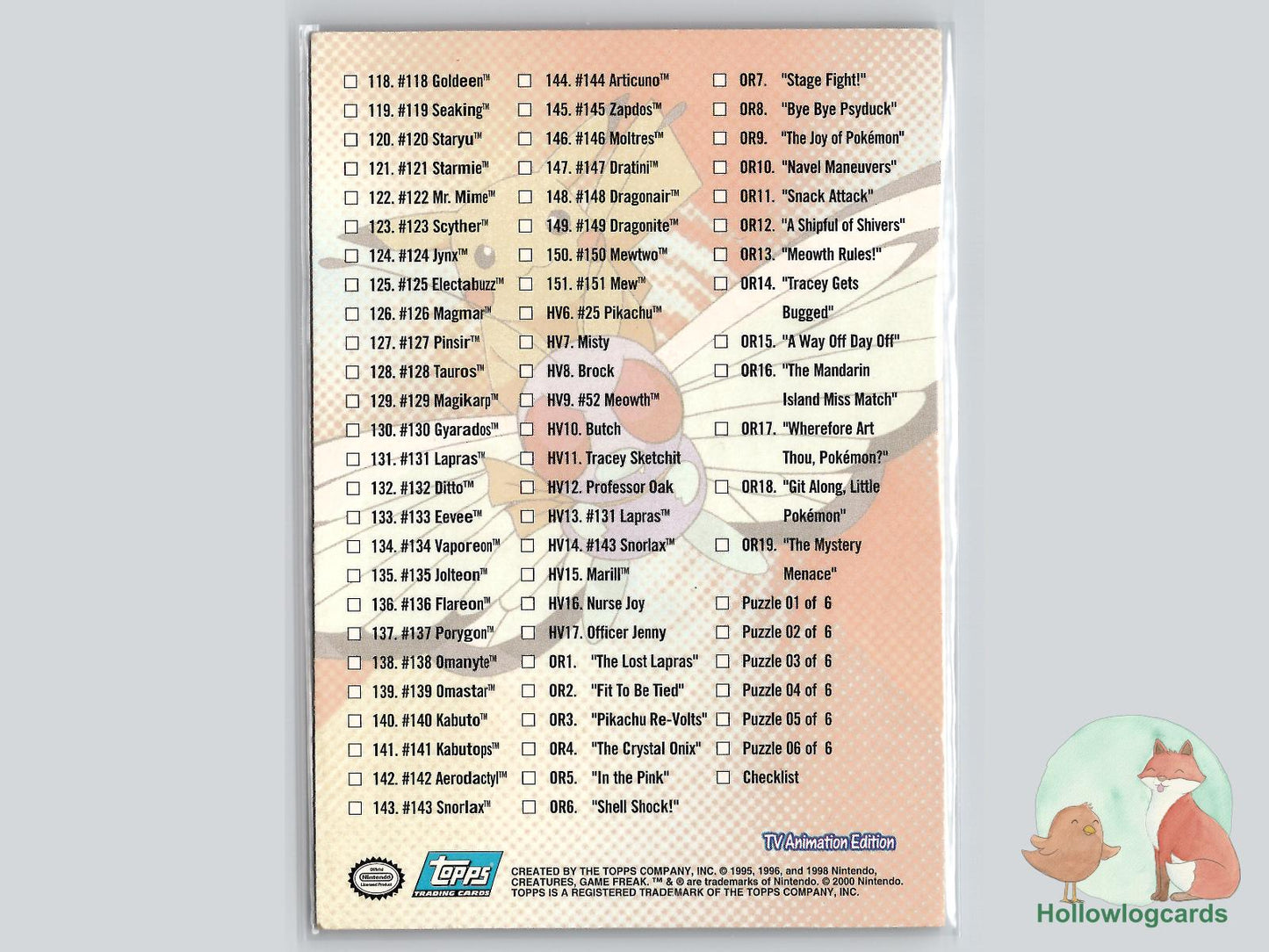 Checklist (#164) - Topps Trading Cards Series 3