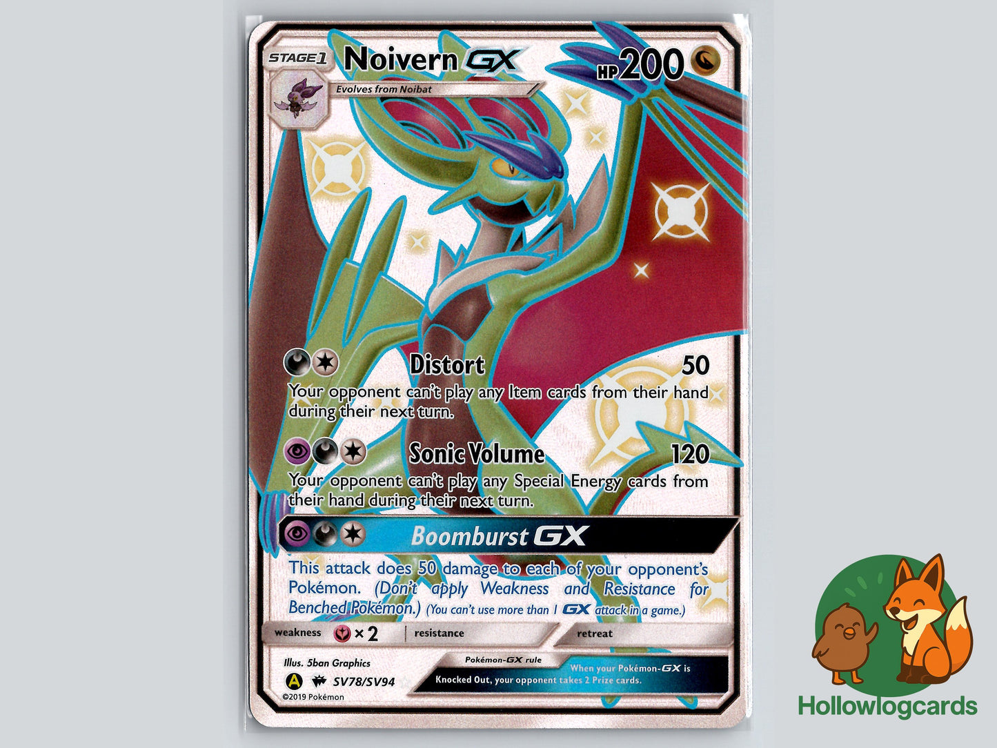 Image of Noivern GX Hidden Fates (HIF) #SV78
