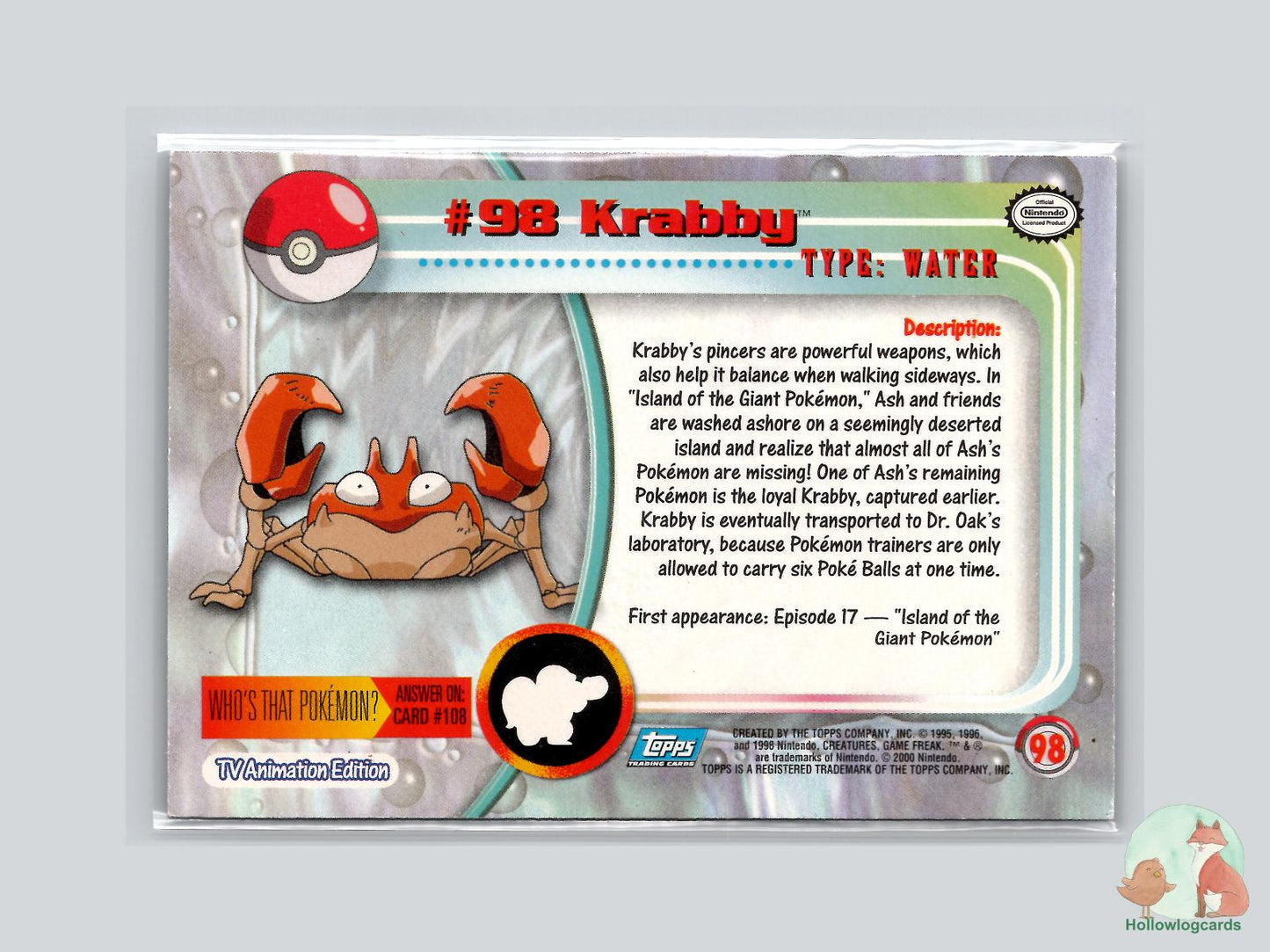 Krabby (#98) Chrome - Topps Trading Cards Series 2