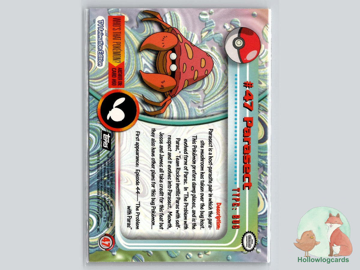 Parasect (#47) - Topps Trading Cards Series 1