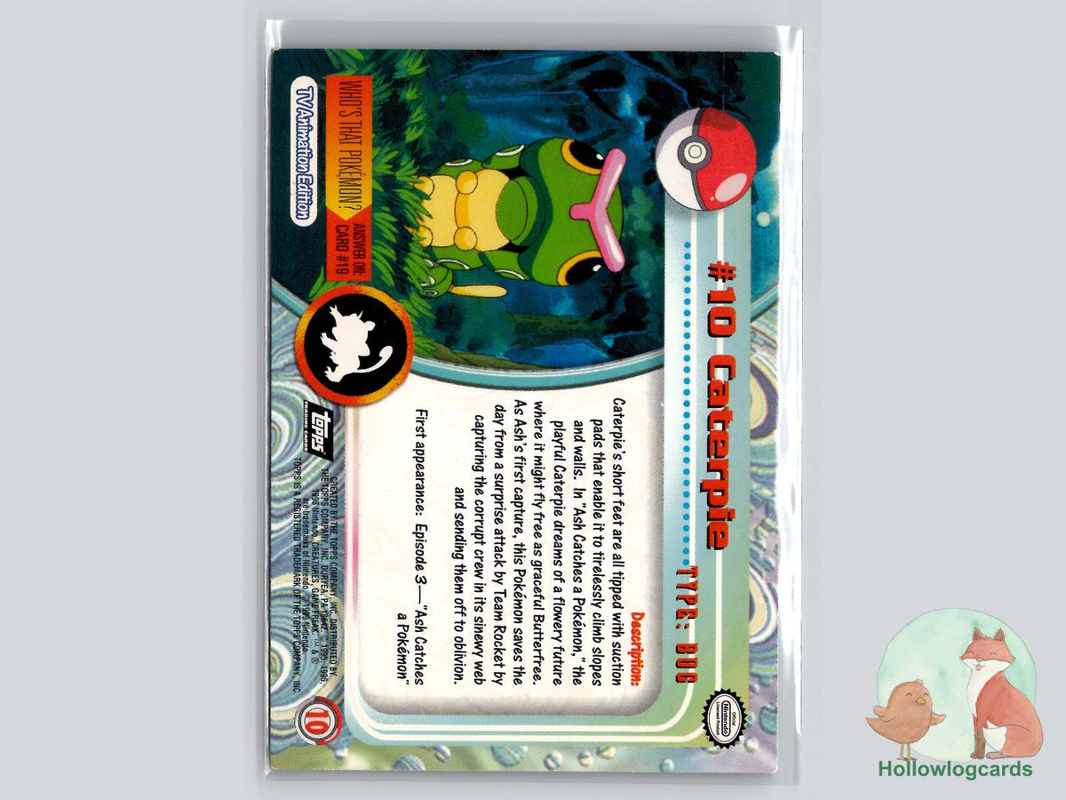 Caterpie (#10) Rainbow Chrome - Topps Trading Cards Series 1