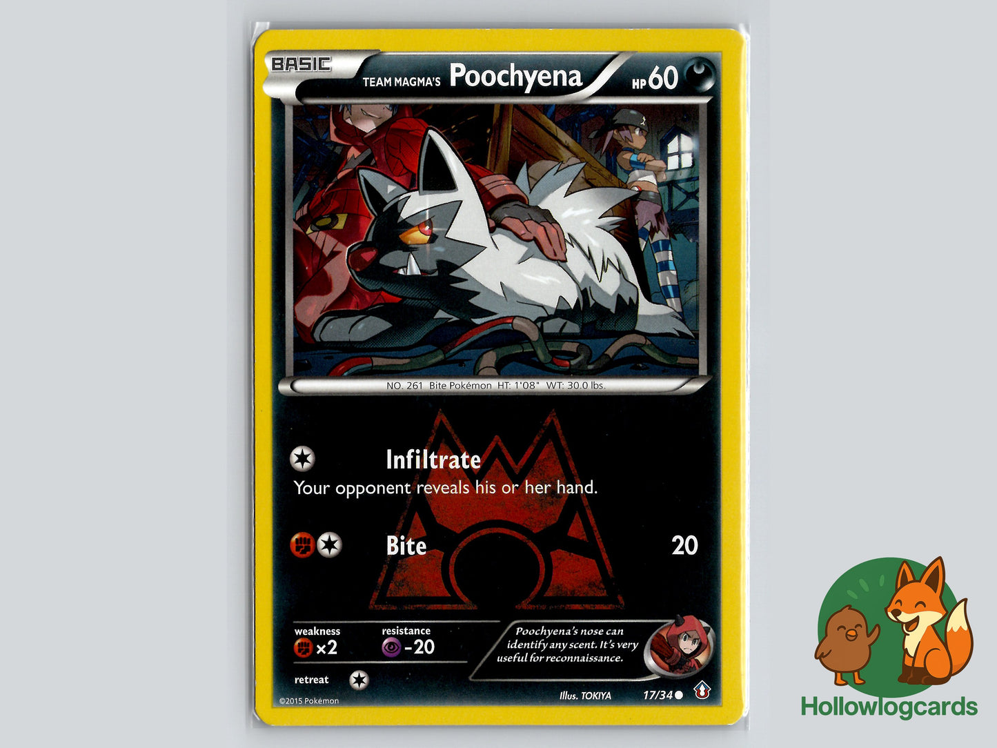 Image of Team Magmas Poochyena Double Crisis (DCR) #17