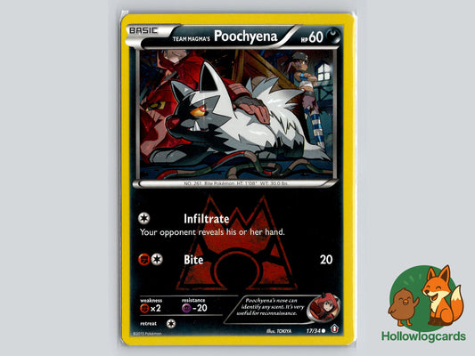 Image of Team Magmas Poochyena Double Crisis (DCR) #17