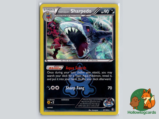 Image of Team Aquas Sharpedo Double Crisis (DCR) #21