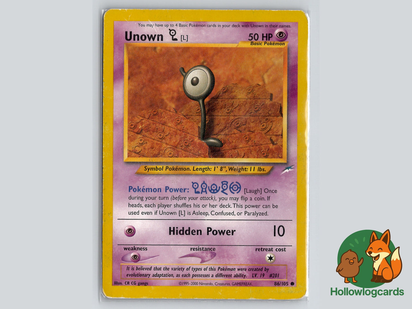 Image of Unown L Neo Destiny (N4) #86