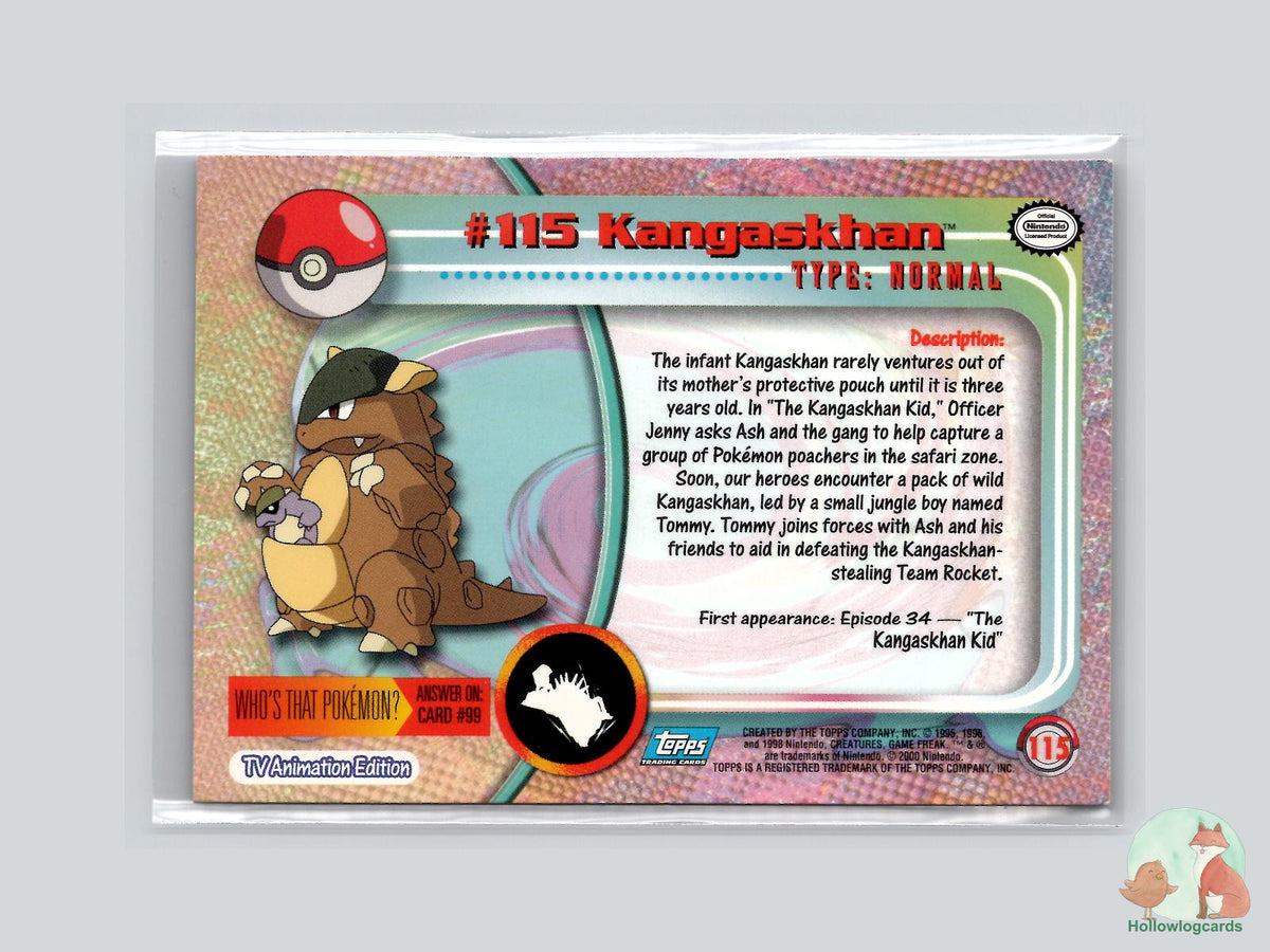 Kangaskhan (#115) - Topps Trading Cards Series 2