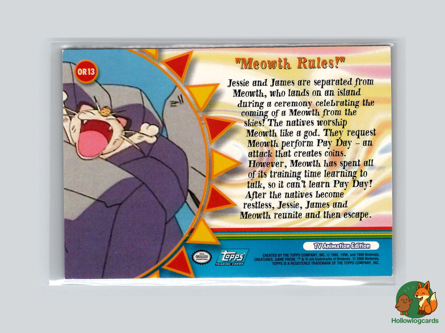 Meowth Rules! (OR13) - Topps Trading Cards Series 3