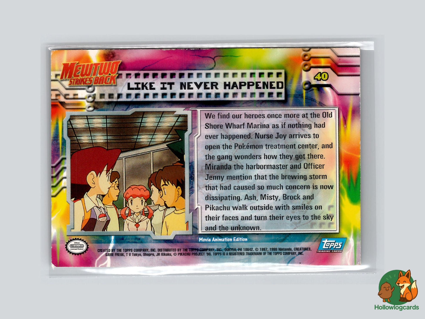 Like It Never Happened (#40) Silver Chrome Foil - Topps Mewtwo Strikes Back