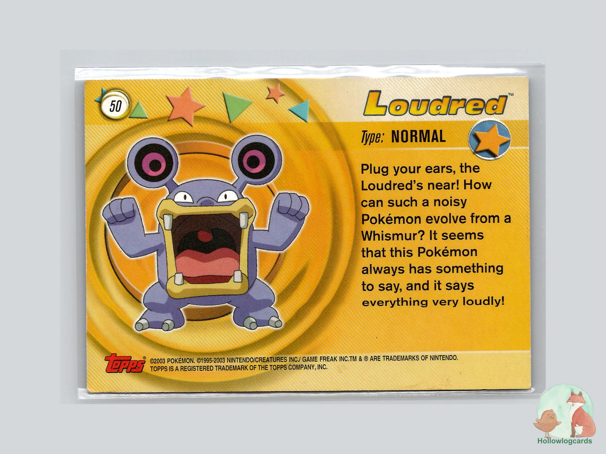 Loudred (#50) Chrome Foil - Topps Advanced Trading Cards