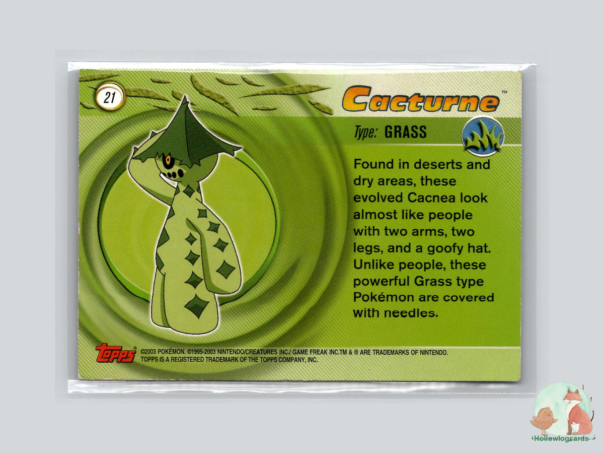Cacturne (#21) - Topps Advanced Trading Cards