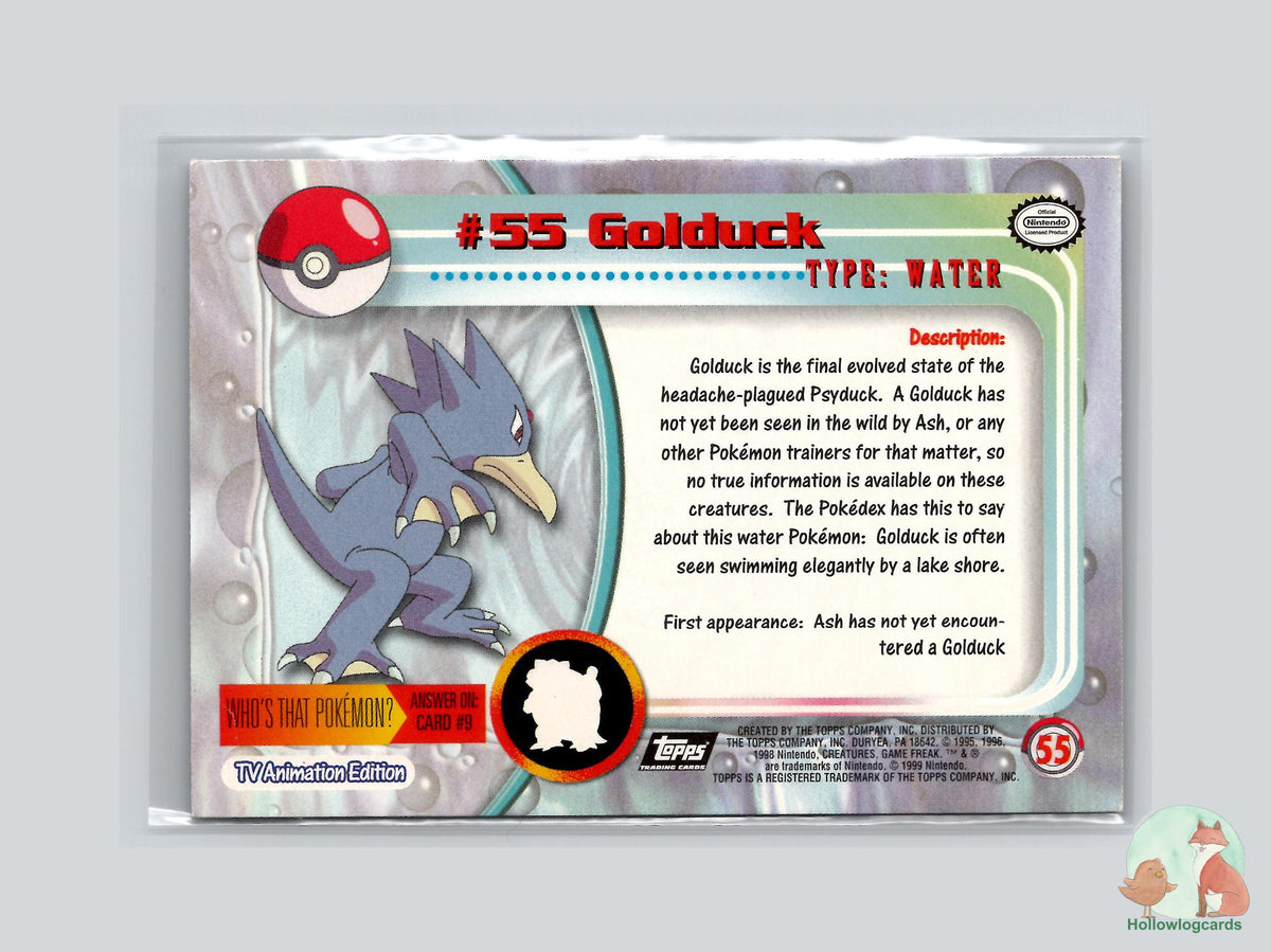 Golduck (#55) Chrome Foil - Topps Trading Cards Series 1
