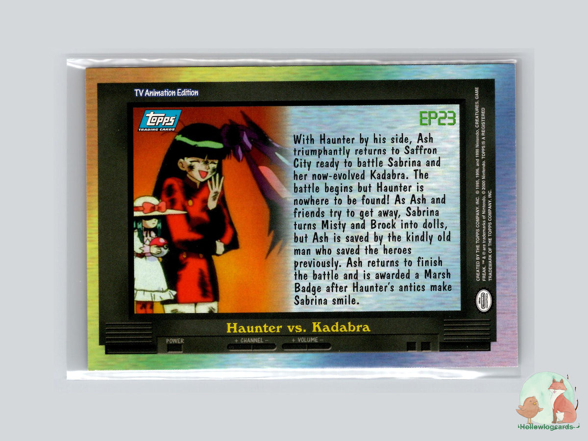 EP23 Haunter vs. Kadabra (#145) - Topps Trading Cards Series 2