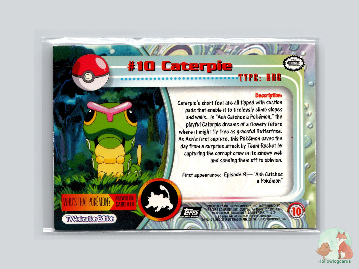 Caterpie (#10) Chrome Foil - Topps Trading Cards Series 1