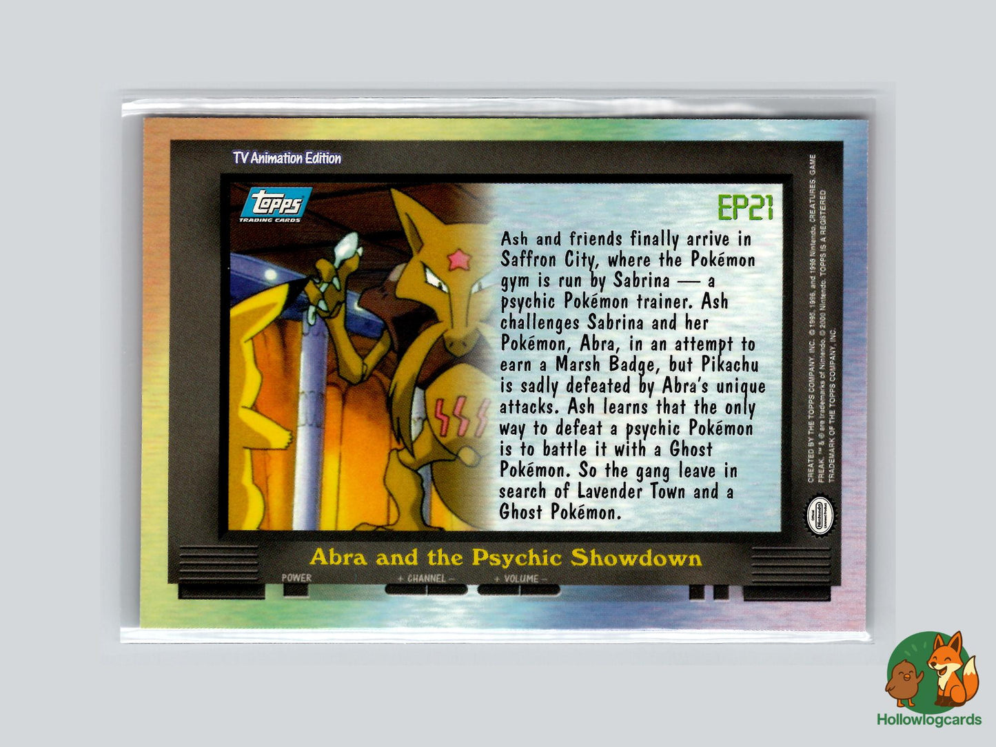 EP21 Abra and the Psychic Showdown (#143) - Topps Trading Cards Series 2