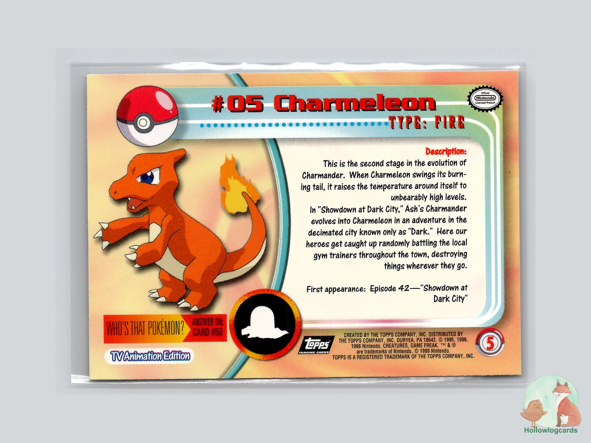 Charmeleon (#5) Rainbow Foil - Topps Trading Cards Series 1