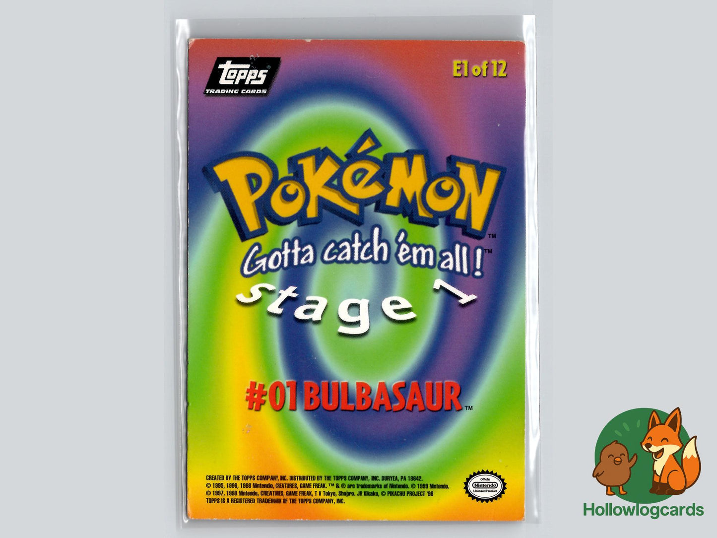 Bulbasaur (#60) - Topps The First Movie Trading Cards