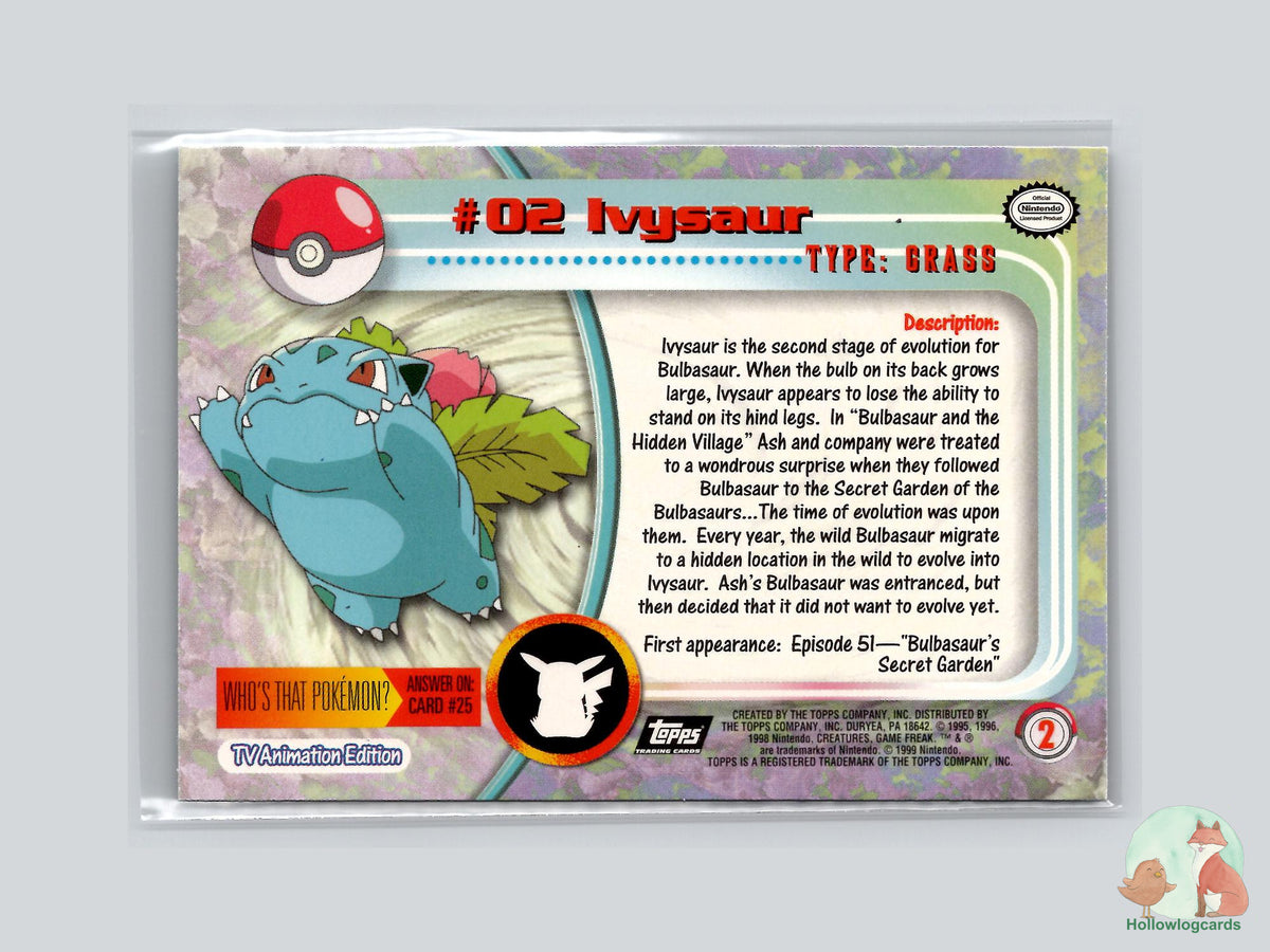 Ivysaur (#2) Chrome Foil - Topps Trading Cards Series 1